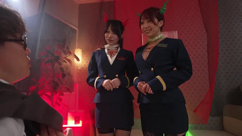 弥生みづき出演「サキュバスエアライン優秀遺伝子を搾精する淫魔ファーストクラス!セレブ客の行先は天国か地獄か?サッカー選手編」のサンプル画像1枚目