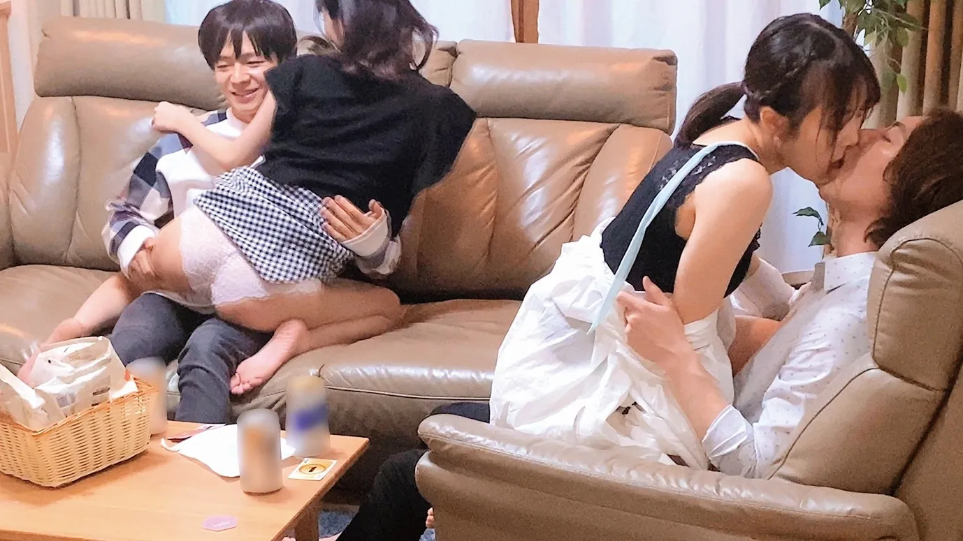 大乱交合コン開催！陽キャ美少女ビッチvsイケメン！本能のまま、家中で精子とマン汁果てるまで生パコしまくり！学内でも屈指の一軍JD2人組！