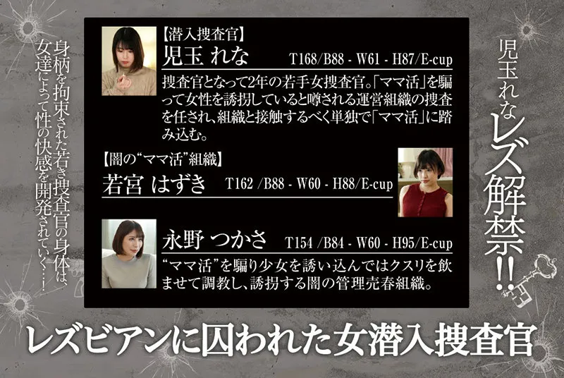 レズビアンに囚われた女潜入捜査官 ～謎の違法’ママ活’運営組織に単独潜入編～